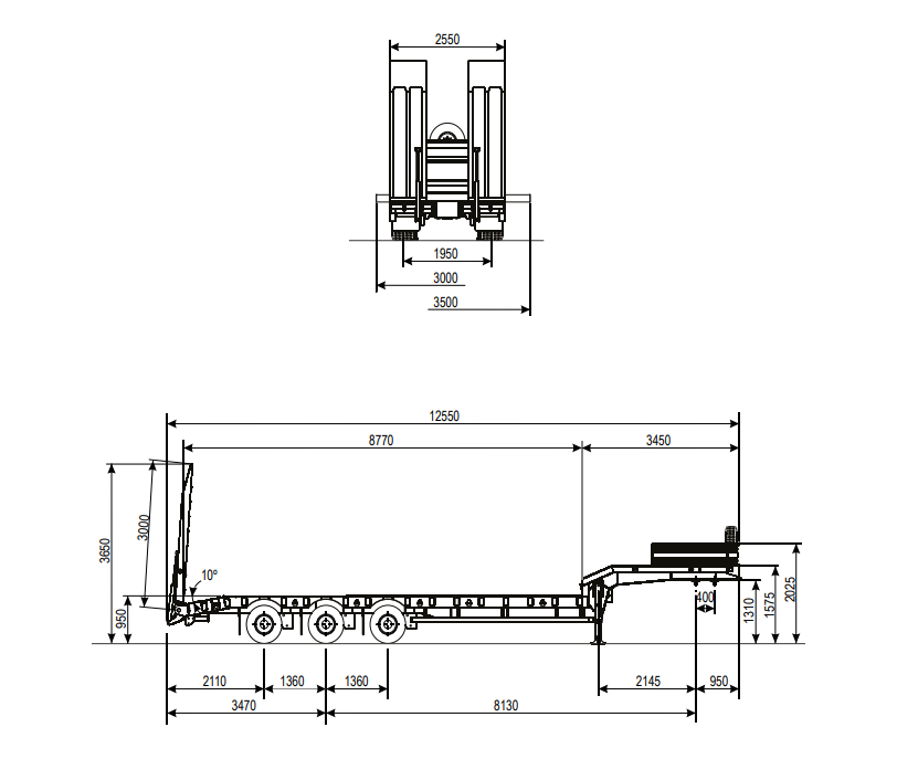 Semi-remorque porte-engin Galucho 2019 – VENDU