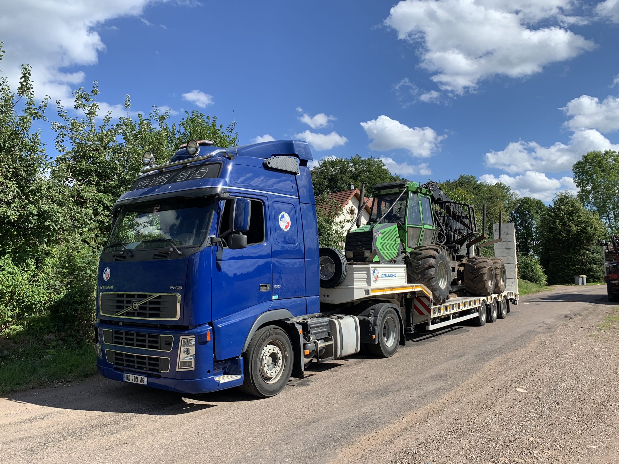 Semi-remorque porte-engin Galucho 2019 – VENDU